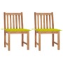 Garden chairs, 2 units, solid teak wood with cushions by , Garden chairs - Ref: Foro24-3062927, Price: 216,95 €, Discount: %