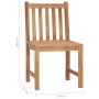 Garden chairs, 2 units, solid teak wood with cushions by , Garden chairs - Ref: Foro24-3062927, Price: 216,95 €, Discount: %