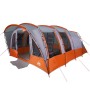 Family tunnel tent 8 people waterproof gray by , tents - Ref: Foro24-94751, Price: 238,99 €, Discount: %