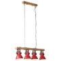 Worn red ceiling lamp 25 W E27 90x24x111 cm by , Lamps - Ref: Foro24-371837, Price: 98,66 €, Discount: %