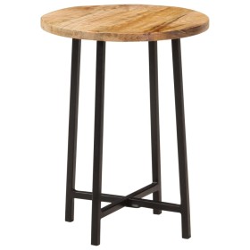 Iron and solid mango wood coffee table 35x35x45 cm by , Coffee table - Ref: Foro24-371970, Price: 37,46 €, Discount: %