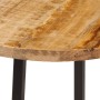 Mesa de centro hierro y madera maciza de mango 35x35x45 cm de , Mesas de centro - Ref: Foro24-371970, Precio: 37,91 €, Descue...