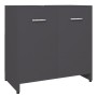 Armario de baño madera contrachapada gris 60x33x61 cm de vidaXL, Muebles de baño - Ref: Foro24-802572, Precio: 49,99 €, Descu...