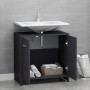 Armario de baño madera contrachapada gris 60x33x61 cm de vidaXL, Muebles de baño - Ref: Foro24-802572, Precio: 49,99 €, Descu...