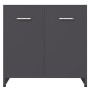 Armario de baño madera contrachapada gris 60x33x61 cm de vidaXL, Muebles de baño - Ref: Foro24-802572, Precio: 49,99 €, Descu...