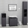 Gray plywood bathroom cabinet 60x33x61 cm by vidaXL, Bathroom furniture - Ref: Foro24-802572, Price: 49,37 €, Discount: %