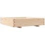 Jardinera de madera maciza de pino 110x110x26,5 cm de , Maceteros y jardineras - Ref: Foro24-847323, Precio: 116,99 €, Descue...