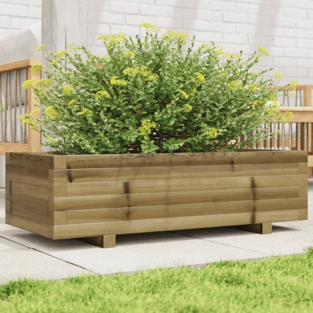 Jardinera de madera de pino impregnada 90x40x26,5 cm de , Maceteros y jardineras - Ref: Foro24-847337, Precio: 94,99 €, Descu...