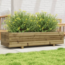 Jardinera de madera de pino impregnada 110x40x26,5 cm de , Maceteros y jardineras - Ref: Foro24-847342, Precio: 81,78 €, Desc...