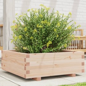 Jardinera de madera maciza de pino 70x70x26,5 cm de , Maceteros y jardineras - Ref: Foro24-847303, Precio: 72,26 €, Descuento: %