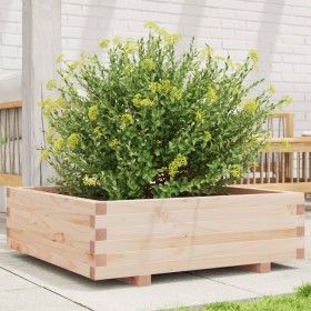 Solid pine wood planter 80x80x26.5 cm by , Pots and planters - Ref: Foro24-847308, Price: 99,99 €, Discount: %