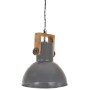 Lámpara colgante industrial redonda mango 25 W gris 32 cm E27 de vidaXL, Lámparas - Ref: Foro24-320852, Precio: 41,44 €, Desc...