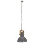 Lámpara colgante industrial redonda mango 25 W gris 32 cm E27 de vidaXL, Lámparas - Ref: Foro24-320852, Precio: 41,44 €, Desc...