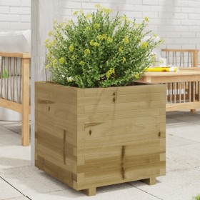 Impregnated pine wood planter 50x50x49.5 cm by , Pots and planters - Ref: Foro24-847357, Price: 120,99 €, Discount: %