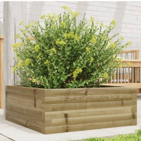 Pine wood planter box, treated, 60x60x23 cm by , Pots and planters - Ref: Foro24-847192, Price: 53,99 €, Discount: %