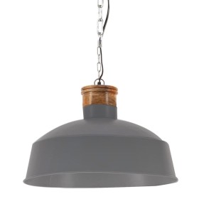 Lámpara colgante industrial 58 cm gris E27 de vidaXL, Lámparas - Ref: Foro24-320838, Precio: 93,99 €, Descuento: %