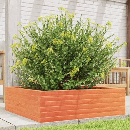 Solid pine wood brown waxed planter 80x80x23 cm by , Pots and planters - Ref: Foro24-847200, Price: 75,99 €, Discount: %