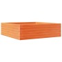 Jardinera de madera maciza pino marrón cera 80x80x23 cm de , Maceteros y jardineras - Ref: Foro24-847200, Precio: 75,32 €, De...