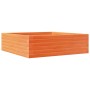 Jardinera de madera maciza pino marrón cera 80x80x23 cm de , Maceteros y jardineras - Ref: Foro24-847200, Precio: 75,32 €, De...