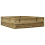 Pine wood planter box impregnated 80x80x23 cm by , Pots and planters - Ref: Foro24-847202, Price: 67,99 €, Discount: %