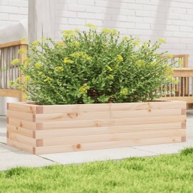 Jardinera de madera maciza de pino 90x40x23 cm de , Maceteros y jardineras - Ref: Foro24-847223, Precio: 53,87 €, Descuento: %