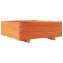 Solid pine wood planter in brown wax 70x70x26.5 cm by , Pots and planters - Ref: Foro24-847305, Price: 85,99 €, Discount: %