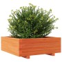 Solid pine wood planter in brown wax 70x70x26.5 cm by , Pots and planters - Ref: Foro24-847305, Price: 85,99 €, Discount: %