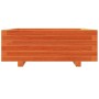 Solid pine wood planter in brown wax 70x70x26.5 cm by , Pots and planters - Ref: Foro24-847305, Price: 85,99 €, Discount: %