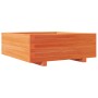 Solid pine wood planter in brown wax 70x70x26.5 cm by , Pots and planters - Ref: Foro24-847305, Price: 85,99 €, Discount: %