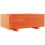 Solid pine wood planter in brown wax 70x40x26.5 cm by , Pots and planters - Ref: Foro24-847330, Price: 67,40 €, Discount: %