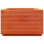 Solid pine wood planter in brown wax 70x40x26.5 cm by , Pots and planters - Ref: Foro24-847330, Price: 67,40 €, Discount: %