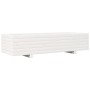 Solid white pine wood planter 110x40x26.5 cm by , Pots and planters - Ref: Foro24-847339, Price: 90,35 €, Discount: %