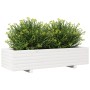 Solid white pine wood planter 110x40x26.5 cm by , Pots and planters - Ref: Foro24-847339, Price: 90,35 €, Discount: %