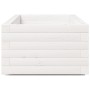 Solid white pine wood planter 110x40x26.5 cm by , Pots and planters - Ref: Foro24-847339, Price: 90,35 €, Discount: %