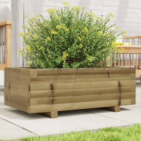 Jardinera de madera de pino impregnada 70x40x26,5 cm de , Maceteros y jardineras - Ref: Foro24-847332, Precio: 61,99 €, Descu...