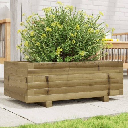 Pine wood planter box, treated, 70x40x26.5 cm by , Pots and planters - Ref: Foro24-847332, Price: 61,08 €, Discount: %