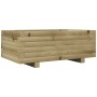 Pine wood planter box, treated, 70x40x26.5 cm by , Pots and planters - Ref: Foro24-847332, Price: 61,08 €, Discount: %