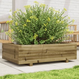 Pine wood planter box impregnated 90x60x26.5 cm by , Pots and planters - Ref: Foro24-847347, Price: 85,37 €, Discount: %