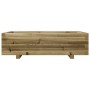 Jardinera de madera de pino impregnada 90x60x26,5 cm de , Maceteros y jardineras - Ref: Foro24-847347, Precio: 85,37 €, Descu...