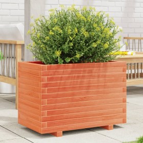 Jardinera madera maciza de pino marrón cera 70x40x49,5 cm de , Maceteros y jardineras - Ref: Foro24-847370, Precio: 137,99 €,...