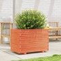 Solid pine wood planter in brown wax 70x40x49.5 cm by , Pots and planters - Ref: Foro24-847370, Price: 137,99 €, Discount: %