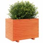 Solid pine wood planter in brown wax 70x40x49.5 cm by , Pots and planters - Ref: Foro24-847370, Price: 137,99 €, Discount: %