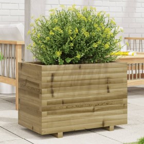 Pine wood planter impregnated 70x40x49.5 cm by , Pots and planters - Ref: Foro24-847372, Price: 100,90 €, Discount: %