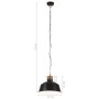 Lámpara colgante industrial 32 cm negro E27 de vidaXL, Lámparas - Ref: Foro24-320831, Precio: 55,68 €, Descuento: %