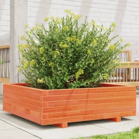 Solid wax brown pine wood planter 80x80x26.5 cm by , Pots and planters - Ref: Foro24-847310, Price: 97,93 €, Discount: %