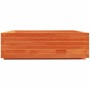 Solid wax brown pine wood planter 80x80x26.5 cm by , Pots and planters - Ref: Foro24-847310, Price: 97,99 €, Discount: %