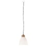 Lámpara colgante industrial hierro blanco y madera 35 cm E27 de vidaXL, Lámparas - Ref: Foro24-320881, Precio: 43,54 €, Descu...