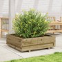 Jardinera de madera de pino impregnada 80x80x26,5 cm de , Maceteros y jardineras - Ref: Foro24-847312, Precio: 88,99 €, Descu...