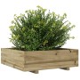 Jardinera de madera de pino impregnada 80x80x26,5 cm de , Maceteros y jardineras - Ref: Foro24-847312, Precio: 88,99 €, Descu...