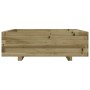 Jardinera de madera de pino impregnada 80x80x26,5 cm de , Maceteros y jardineras - Ref: Foro24-847312, Precio: 88,99 €, Descu...